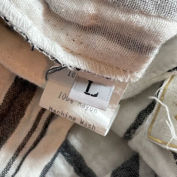 Jen's Priate Booty Garam Mod Stripe Crop Pant Sz L - Picture 8 of 9